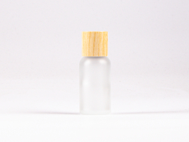 Glasflasche-mit-Schraubverschluss-Tropfmontur-Bambus